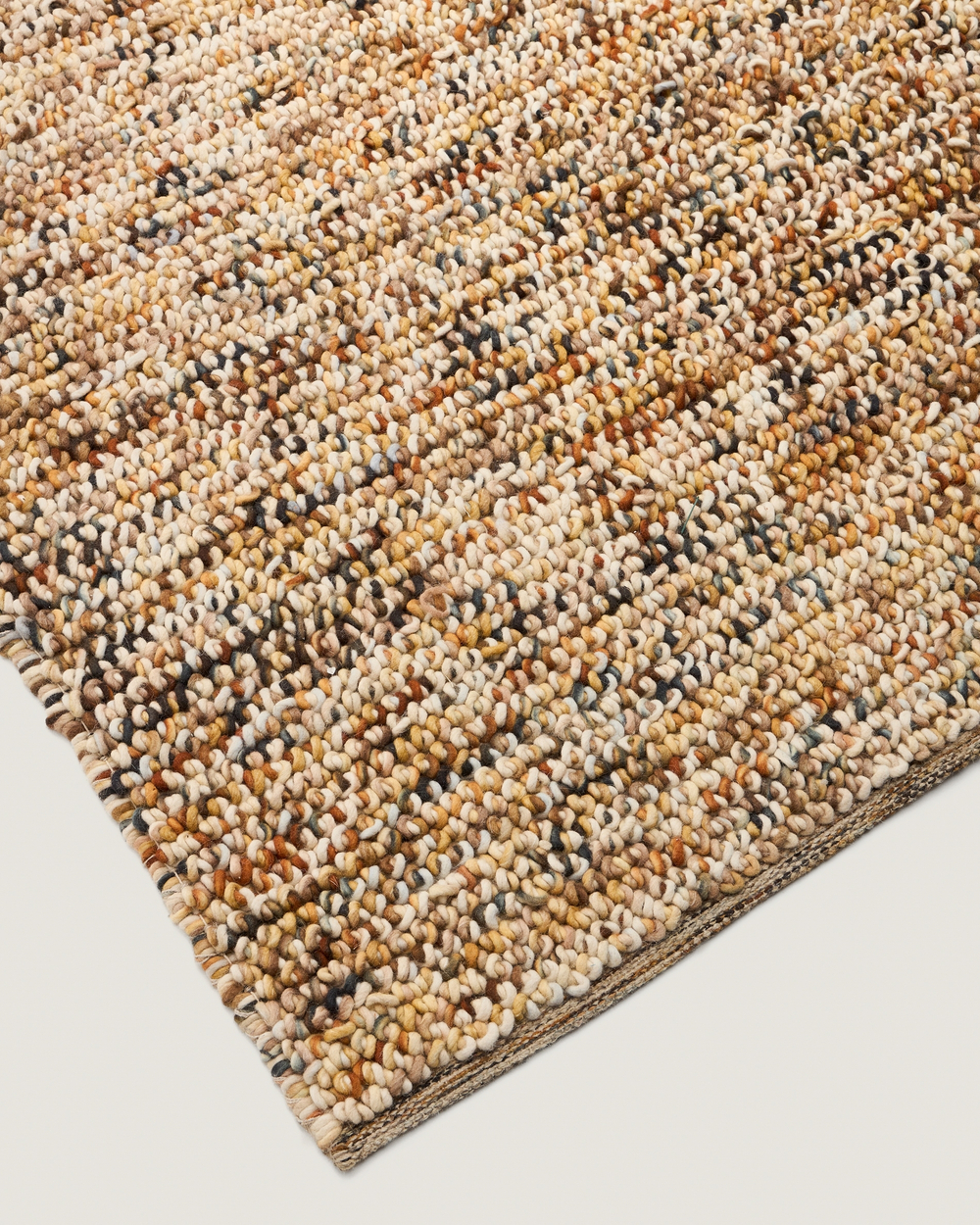 Разноцветный ковер Elanis из шерсти букле 200 x 300см