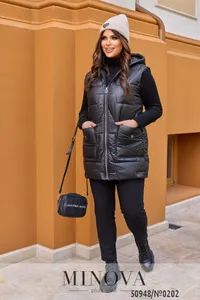 Жилет 0202-черный Minova