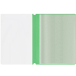 Папка с файлами СТАММ на 10 вкладышей с перфорацией, зеленая