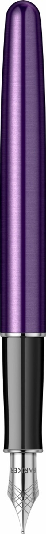 Перьевая ручка Parker Sonnet Essentials Violet SB Steel CT 2169366, перо: F, цвет чернил black, в подарочной упаковке.