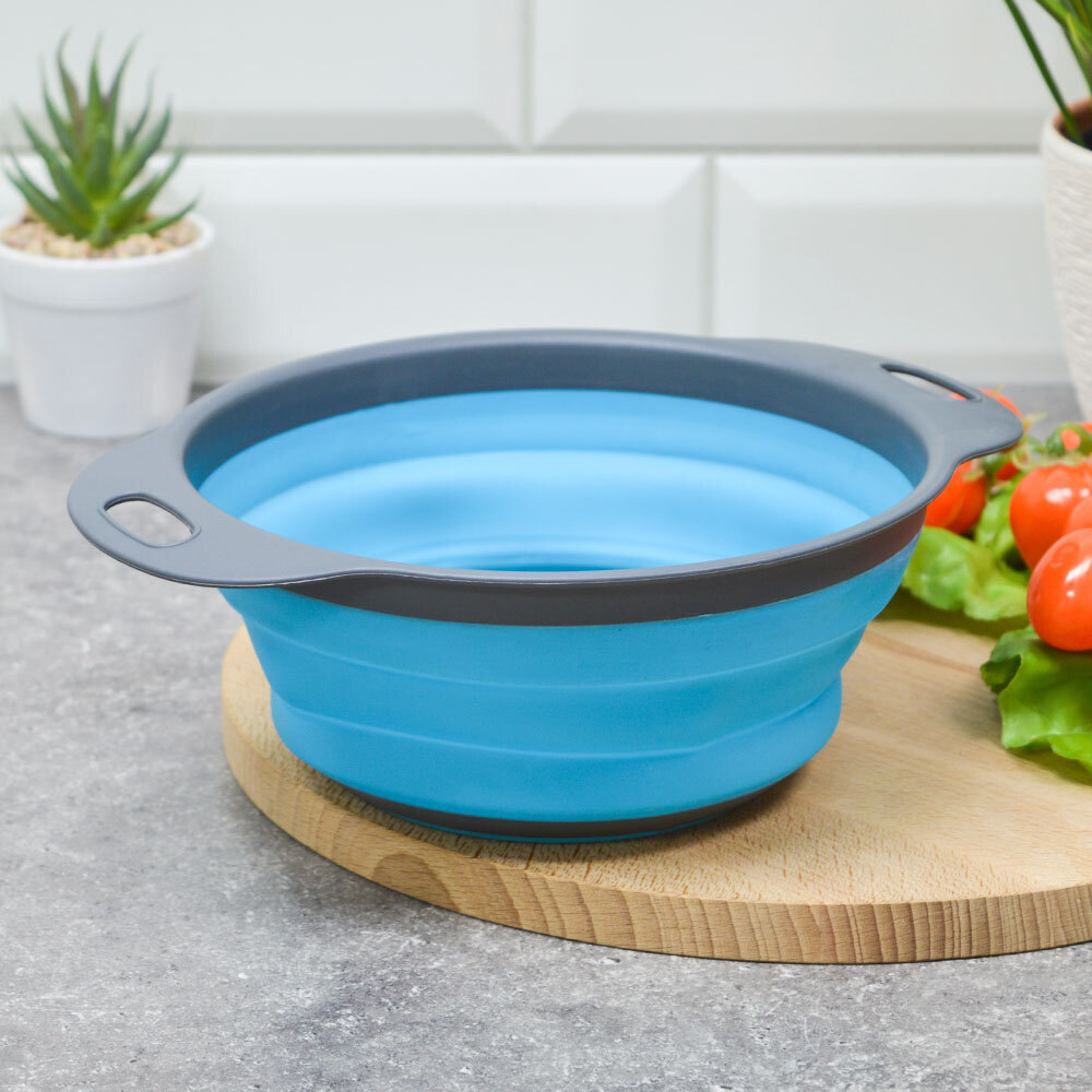 Дуршлаг 24см силиконовый складной №13