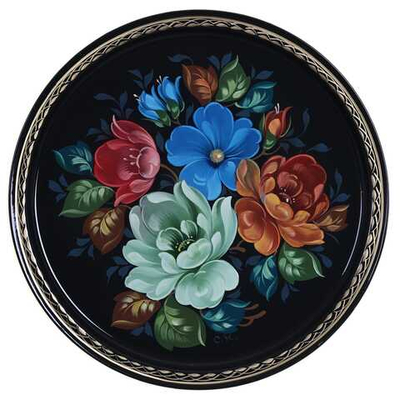 Zhostovo metal tray A9D29012697