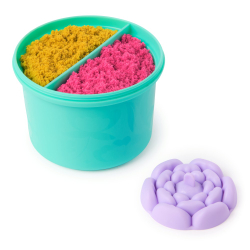Kinetic Sand - Кинетический песок ЦВЕТОК Набор с неоновым песком 20149734