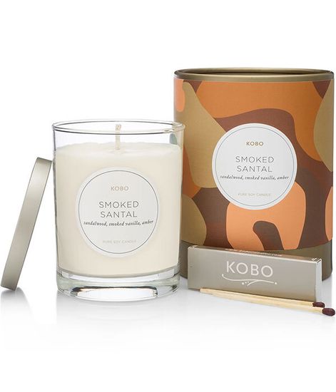 Smoked Santal, свеча Camo, Kobo Candles