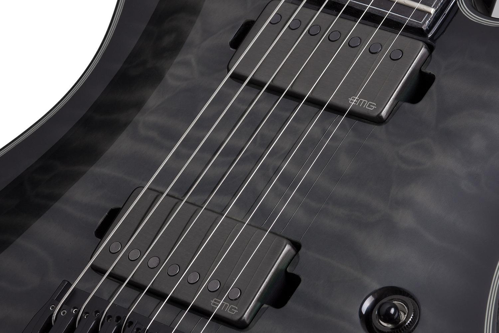 SCHECTER HELLRAISER HYBRID PT-7 TRANS BLACK BURST
