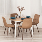 Стул CHILLY (mod. JSC-220) Велюр/металл , 44,5х52,5х88 см, Brown (коричневый) HLR11 / орех