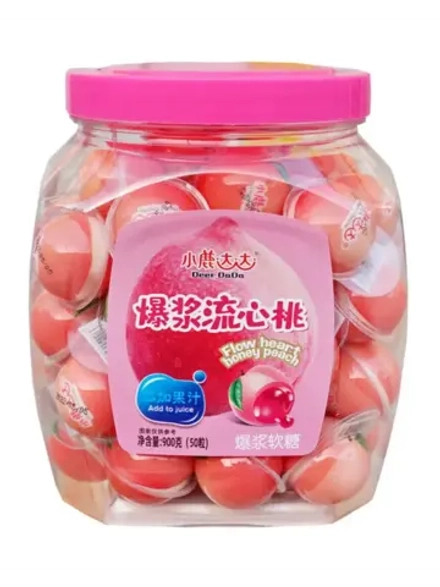 Мармелад Персик с фруктовым джемом 18 г * 50 шт