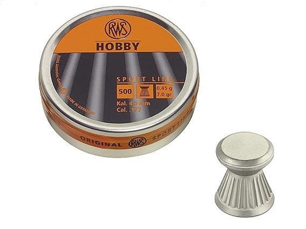 Пули пневматические RWS Hobby 4.5 mm 0.45 гр. (500 шт.)