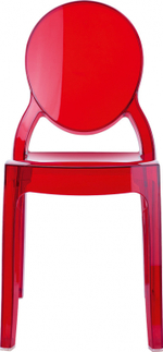 Стул прозрачный детский Siesta Contract Baby Elizabeth, красный