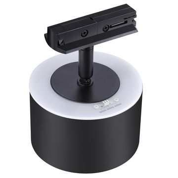 Трековый однофазный светодиодный светильник 358974 черный Giro Novotech