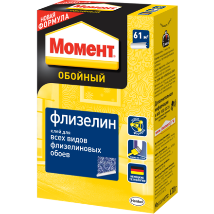 Клей для обоев Момент 3000294 Флизелин 470 гр.