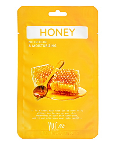 Тканевая маска для лица с экстрактом мёда Yu.R Me Honey Sheet Mask, 1 шт.
