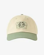 Кепка Ymkashix Logo Face бежевая/зеленая