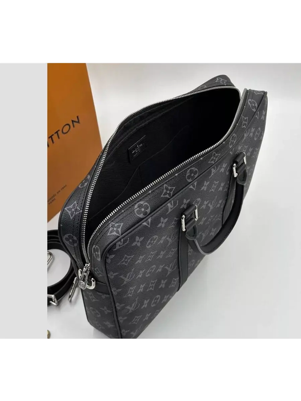 Сумка мужская экокожаная для документов и ноутбука с ручками