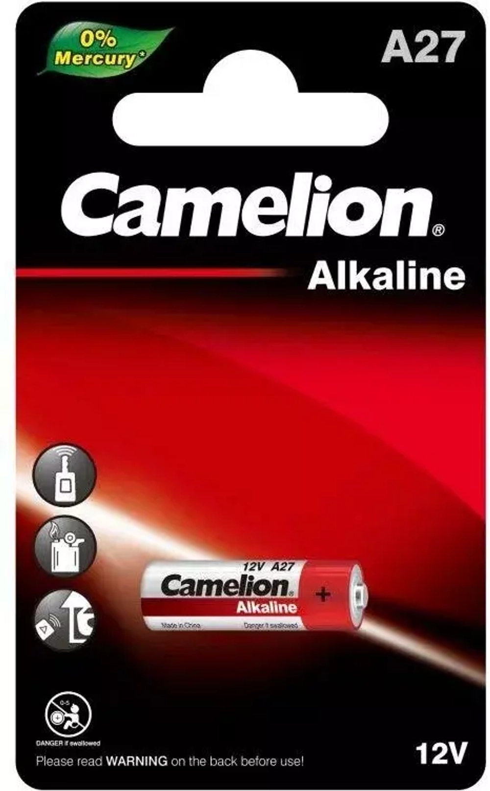 Батарейка сигнализации 27A Camelion