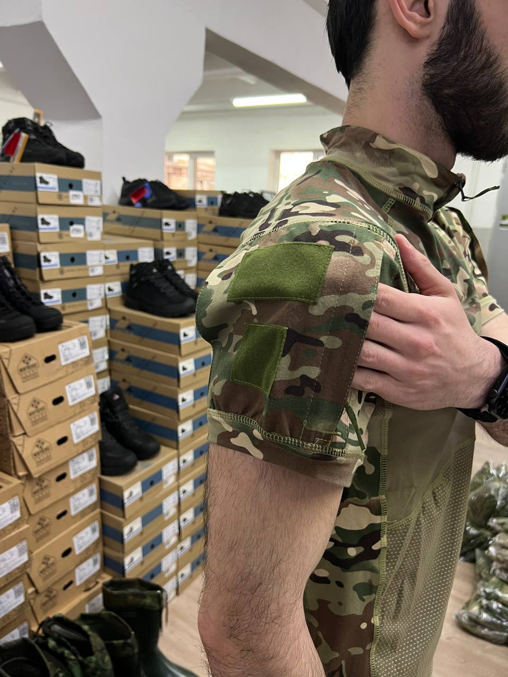 Тактическая боевая рубаха с коротким рукавом / мультикам