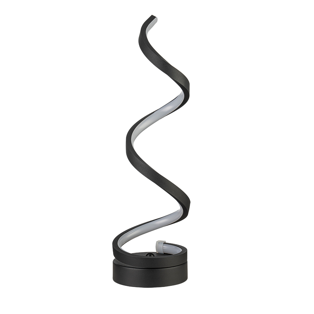 Настольный светодиодный светильник 15Вт, 1120лм, 4500K, Ra>80, металл/силикон, чёрный