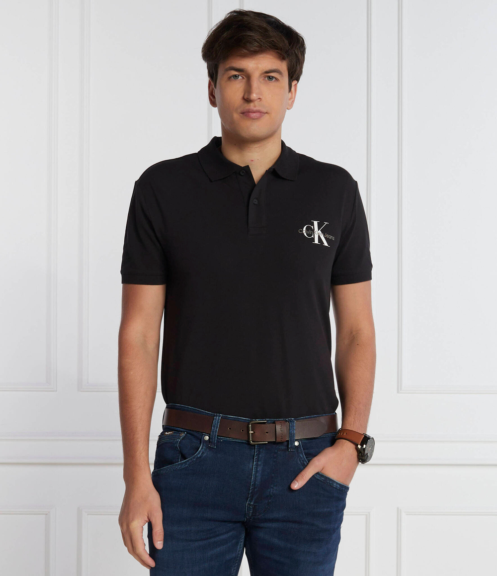 Поло MONOLOGO CALVIN KLEIN JEANS - черный(J30J323395)