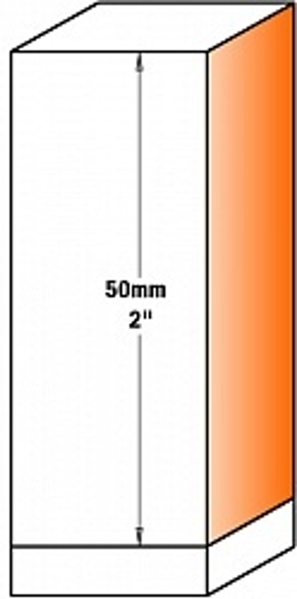 Обгонная фреза CMT с нижним подшипником и сменными ножами S=12 D=19x50 Z2 657.991.11