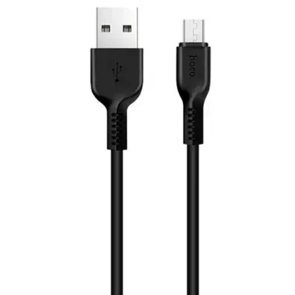Кабель USB - MicroUSB HOCO X20 2,4A (черный) 1м