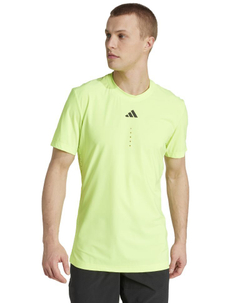 Мужская теннисная футболка Adidas Pro Freelift - lucid lemon