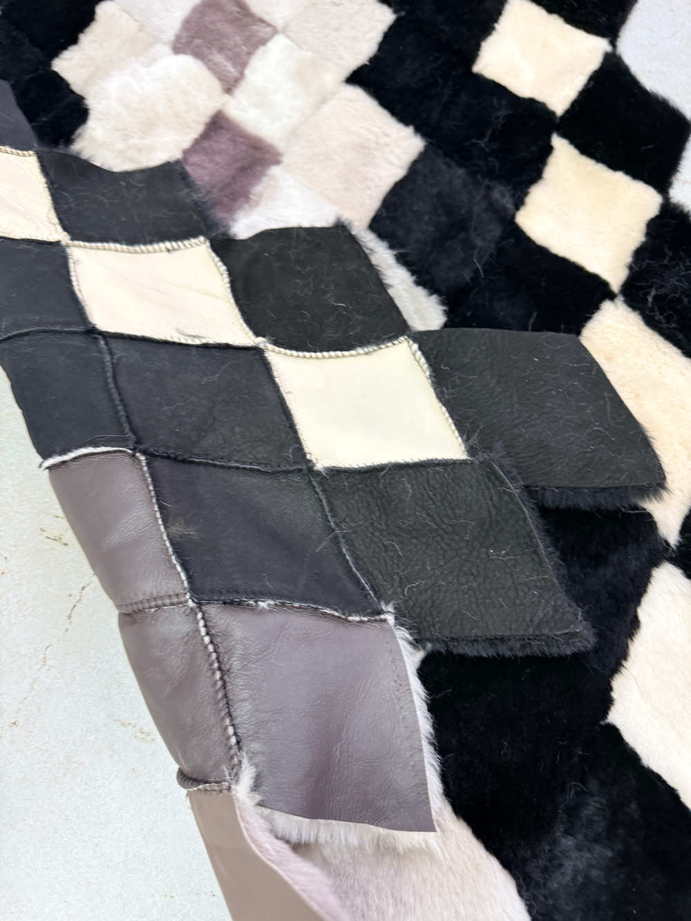 Меховой Коврик прикроватный накидка на кресло из овчины