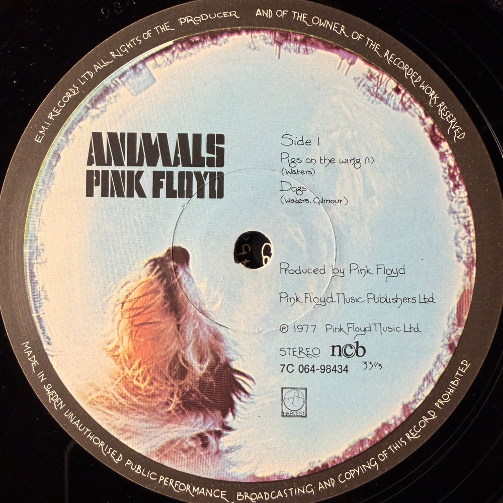 Pink Floyd - Animals (Швеция 1977г.)