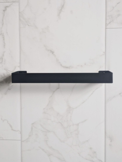 Держатель для полотенец настенный, черный, 40см