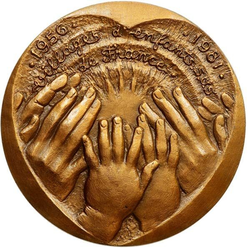 France, Fifth Republic, 25th Anniversary Medal of Villages d'Enfants de France, 1981