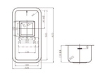 Кухонная мойка OULIN 0361 SGUARE схема