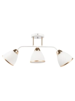 Люстра потолочная E27*3*60W белый, золото