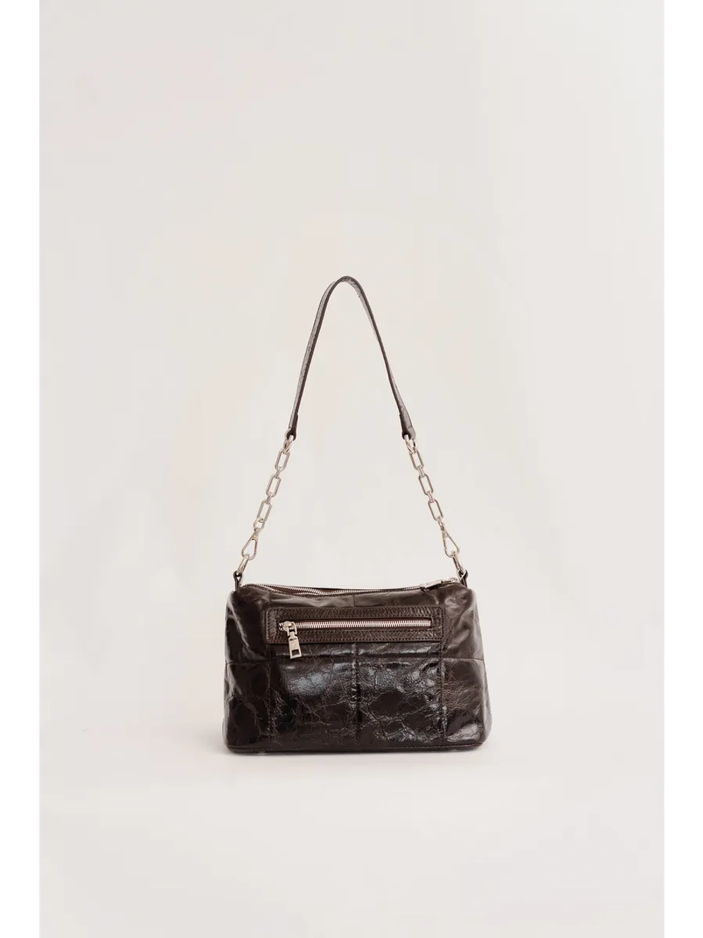 Сумка через плечо маленькая клатч натуральная кожа