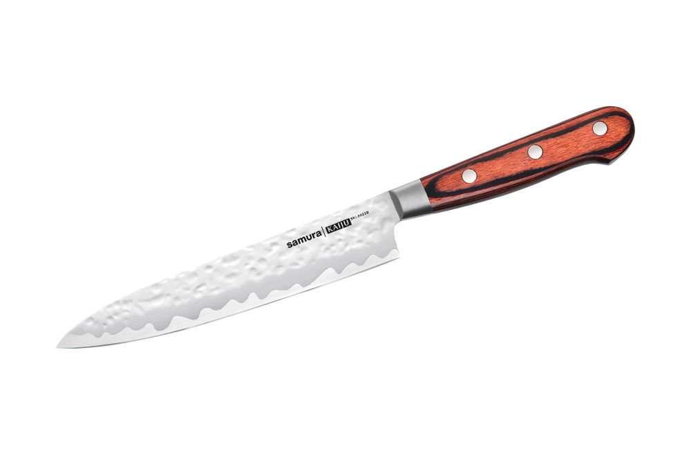 Нож кухонный Samura KAIJU универсальный 15 см, AUS-8, дерево, с больстером