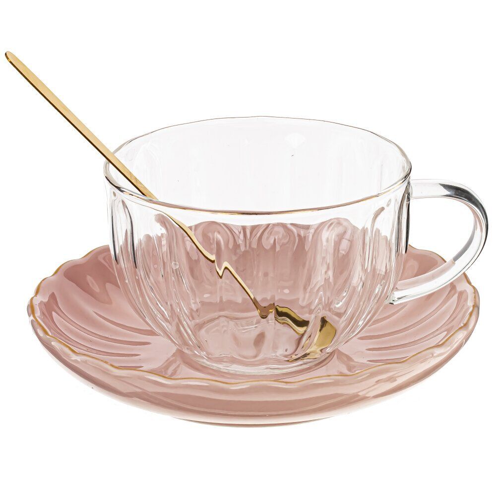 GAEM Кружка с блюдцем и ложкой 300 мл, L15 W15 H6,5 см, 3в.