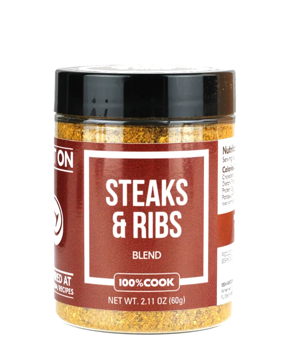 Приправа для Стейков и рёбрышек, 100%COOK 60 г