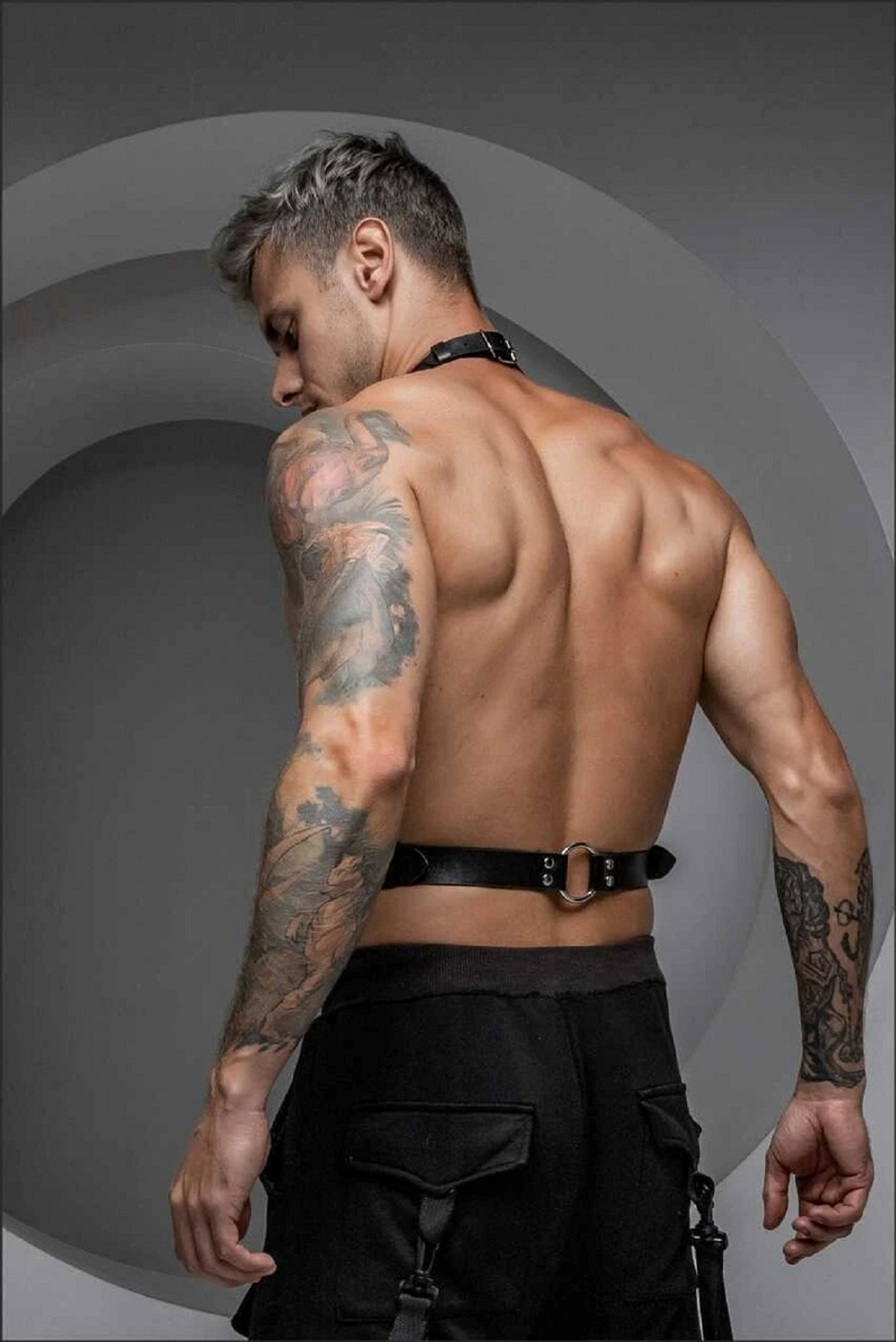 Портупея мужская Mars кожа черный L/XL