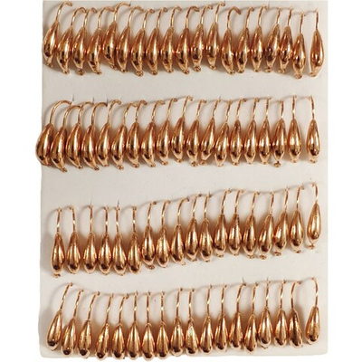 Мормышки вольфрамовые №3 Банан, цвет медь, 0,85 гр.( набор 10 штук) цена указана за 1 штук