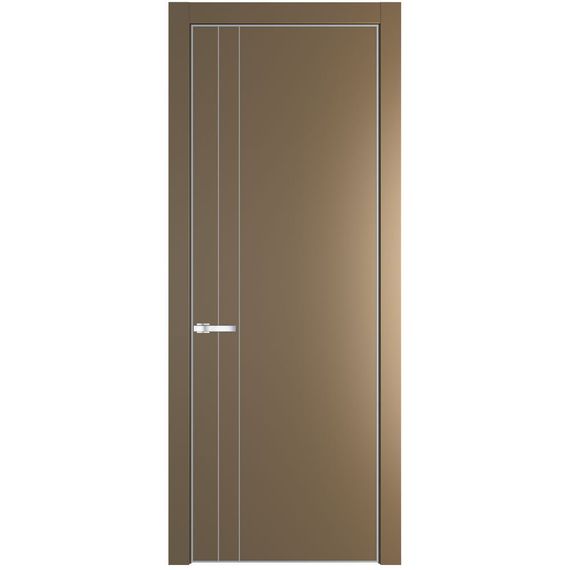 Межкомнатная дверь эмаль Profil Doors 12PA перламутр золото глухая