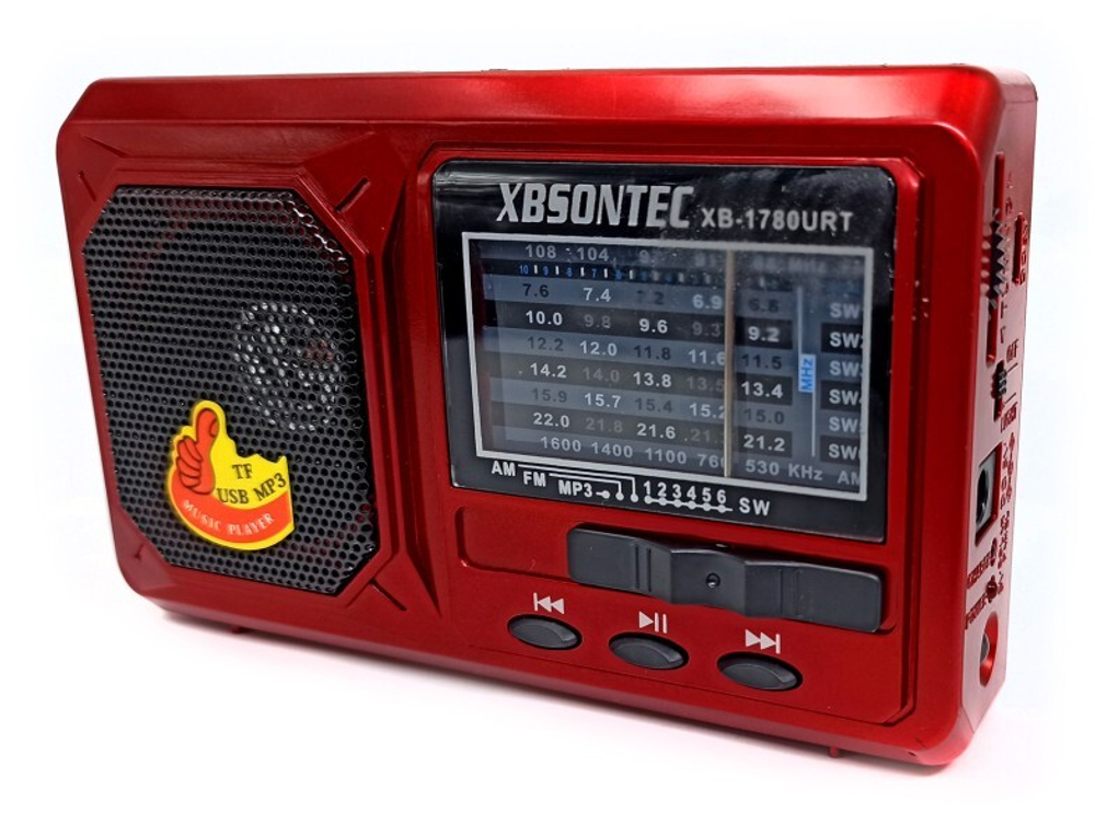 Радиоприемник XB SONTEC XB-1780URT (красный)