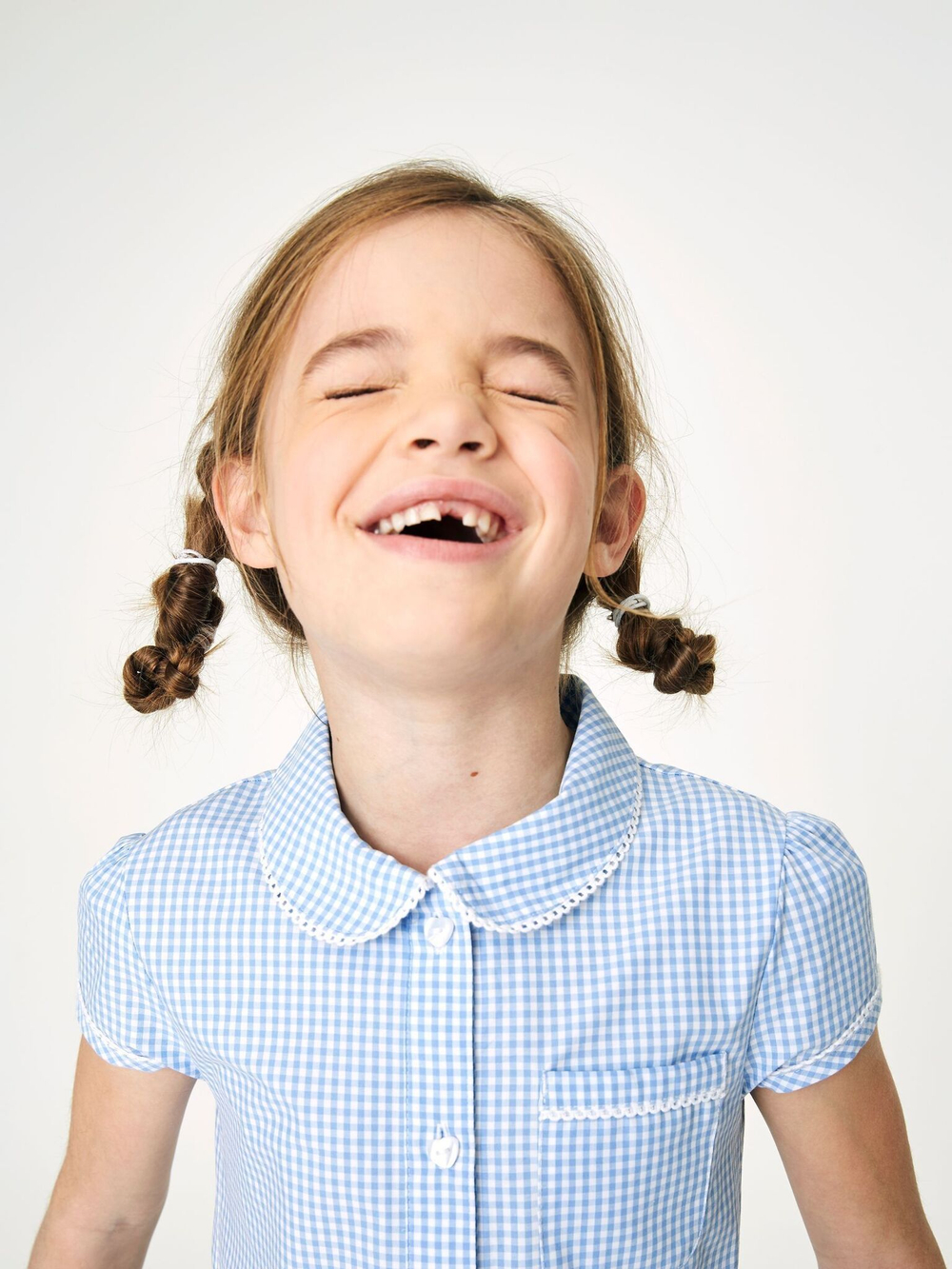 Платье школьное для девочки Next 771-905, Белый, Голубой