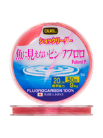 Флюорокарбоновая леска для рыбалки Duel Pink Fluorocarbon Fish Cannot See, 0,205 мм, 30 м, 3 кг, розовый