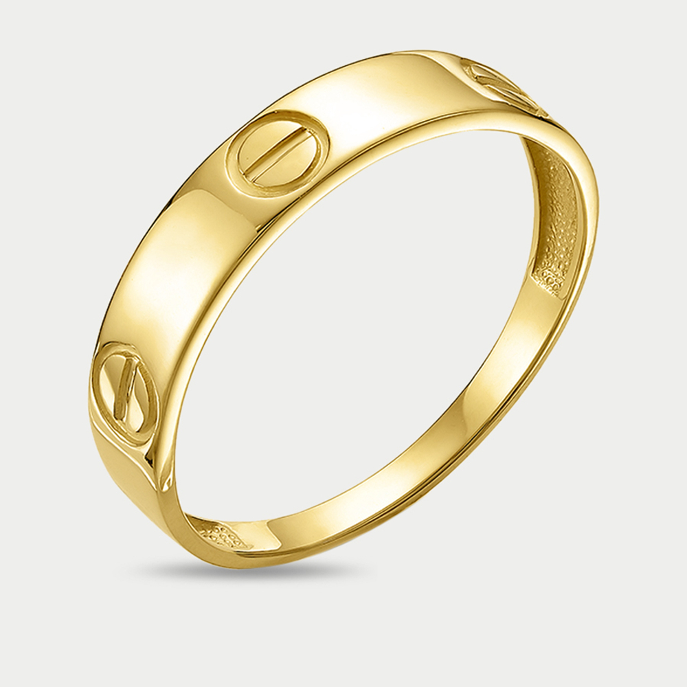 Кольцо женское из желтого золота 585 пробы без вставок (арт. л2102517)