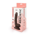 Коричневый реалистичный фаллоимитатор Erowoman (Цвет: коричневый)