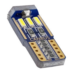Лампочка светодиодная T10-4014-9SMD, 12v белая KING T10-4014-9SMD W
