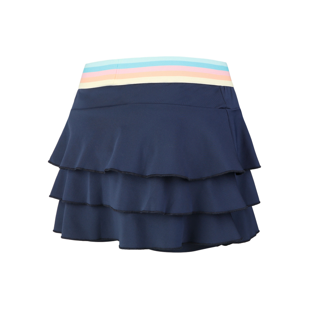 Женская теннисная юбка Quiet Please Rainbow Layering Skirt Women - Blue, Multicoloured