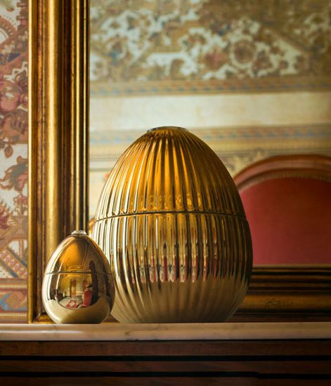 18k Golden Egg, свеча Bois de Russie, Ladenac Milano