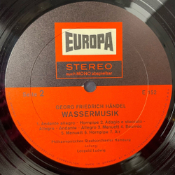 Винтажная виниловая пластинка LP Georg Friedr. Handel, Das Philharmonische Staatsorchester Hamburg, Leopold Ludwig Feuerwerksmusik / Wassermusik (Germany 1970)