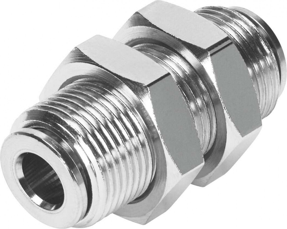Муфта цанговая для панельного монтажа, прямая Festo NPQM-H-Q12-E-P10 (комплект 10 шт)