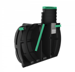 Септик переливной Мультпласт Термит Профи+ 6.5 S 6500 л. горизонтальный / 2700 л. в сутки / 15 чел. / самотечный сброс (2450x1970x2590см;273кг;черный) - арт.555463