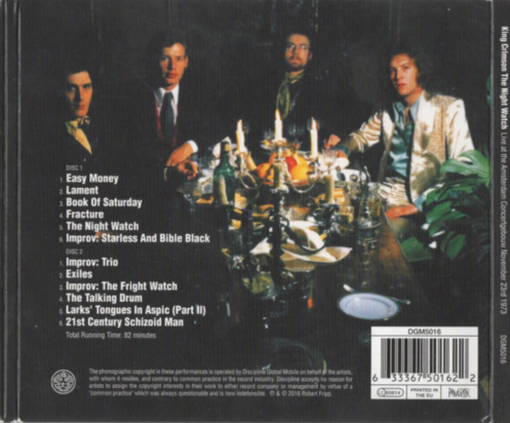 King Crimson / The Night Watch (Live At The Amsterdam Concertgebouw November 23rd 1973)(2CD)